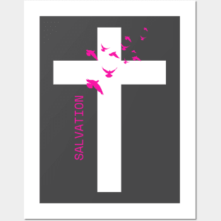 Salvation Cross Christian Christianity Posters and Art